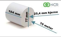 2055200   Termorull 104 x 70 x 25 mm - 55 meter (12 ruller pr eske)